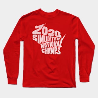 Wisconsin Simulated 2020 Basketball champions Long Sleeve T-Shirt